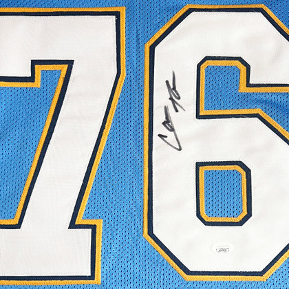 Cam Thomas Signed San Diego Light Blue Football Jersey (JSA)