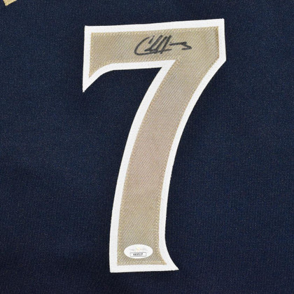 Chase Headley Signed San Diego Blue Baseball Jersey (JSA)