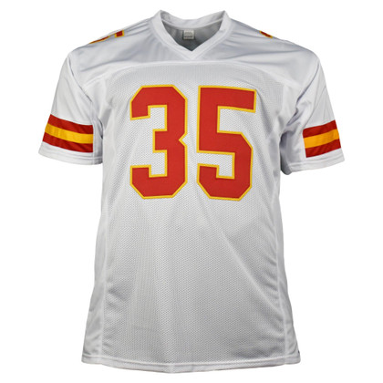 Christian Okoye Signed Pro-Edition White Football Jersey (Beckett)