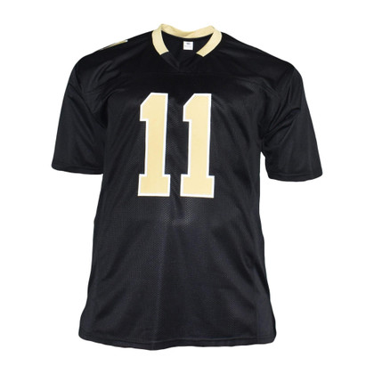 Deonte Harris Signed Pro Edition Black Football Jersey (JSA)