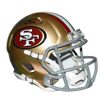 Vernon Davis Signed San Francisco 49ers Speed Mini Football Helmet (Beckett)