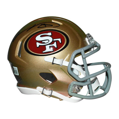 Vernon Davis Signed San Francisco 49ers Speed Mini Football Helmet (Beckett)