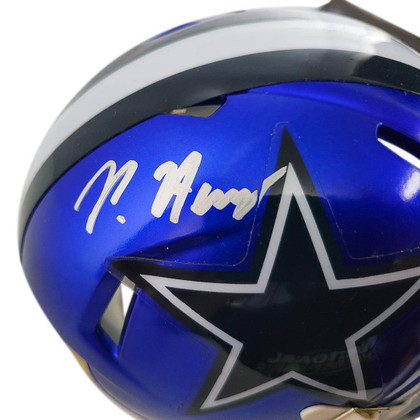 Peyton Hendershot Signed Dallas Cowboys Flash Speed Mini Replica Football Helmet (JSA)