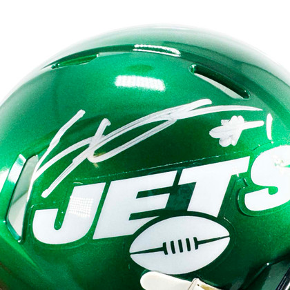Sauce Gardner Signed New York Jets Speed Mini Football Helmet (Beckett)