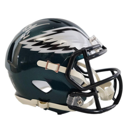 Keith Byars Signed Philadelphia Eagles Speed Mini Replica Football Helmet (Beckett)