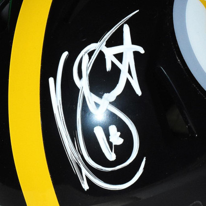 Kordell Stewart Signed Pittsburgh Steelers Speed Mini Replica Black Football Helmet (JSA)