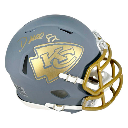 Dante Hall Signed Kansas City Chiefs Slate Alternate Speed Mini Football Helmet (JSA)