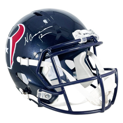 Nico Collins Signed Houston Texans Speed Full-Size Replica Football Helmet (Beckett)