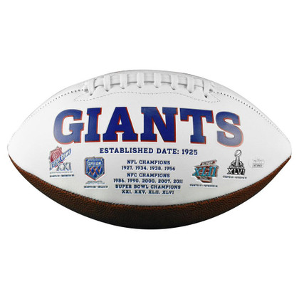 Rodney Hampton Signed New York Giants Official NFL Team Logo Football (Beckett)