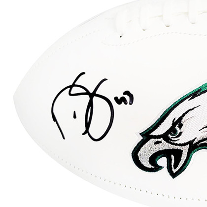 Darren Sproles Signed Philadelphia Eagles Official NFL Team Logo White Football (Beckett)
