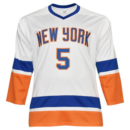 Denis Potvin Signed New York White Hockey Jersey (JSA )