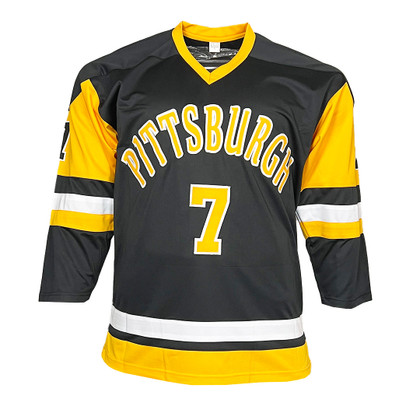 Joe Mullen Signed Pittsburgh Black Hockey Jersey (JSA)