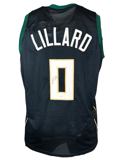 Damian Lillard Signed Milwaukee Green Basketball Jersey (JSA) -