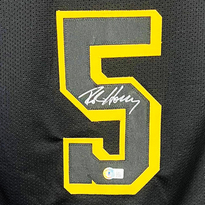Robert Horry Signed Los Angeles Black Basketball Jersey (Beckett)