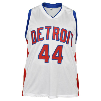 Rick Mahorn Signed Detroit White Basketball Jersey (JSA)