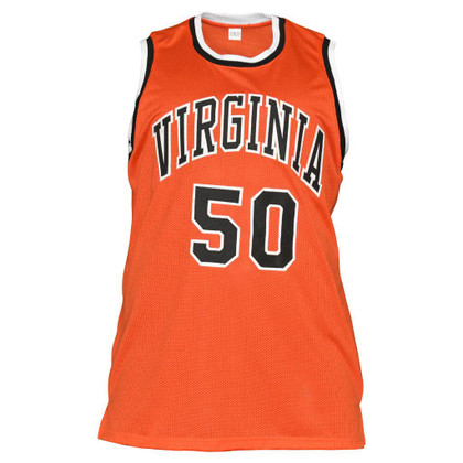Ralph Sampson Signed Virginia Orange College Style Basketball Jersey (Beckett)