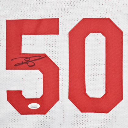 Ralph Sampson Signed Houston White Basketball Jersey (Beckett)