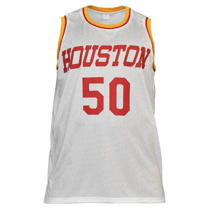 Ralph Sampson Signed Houston White Basketball Jersey (Beckett)