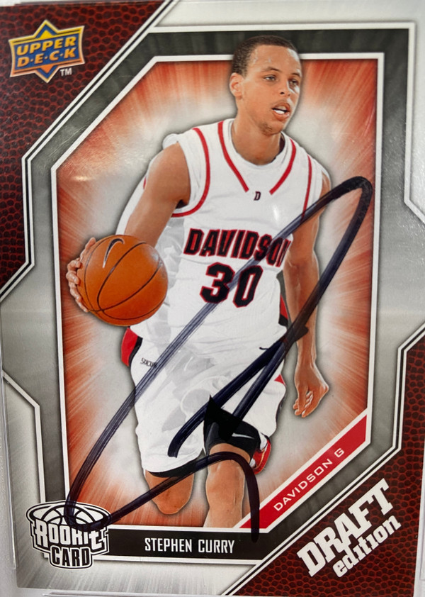 Stephen Curry 2009-10 Upper Deck Basketball Star Rookie Autograph