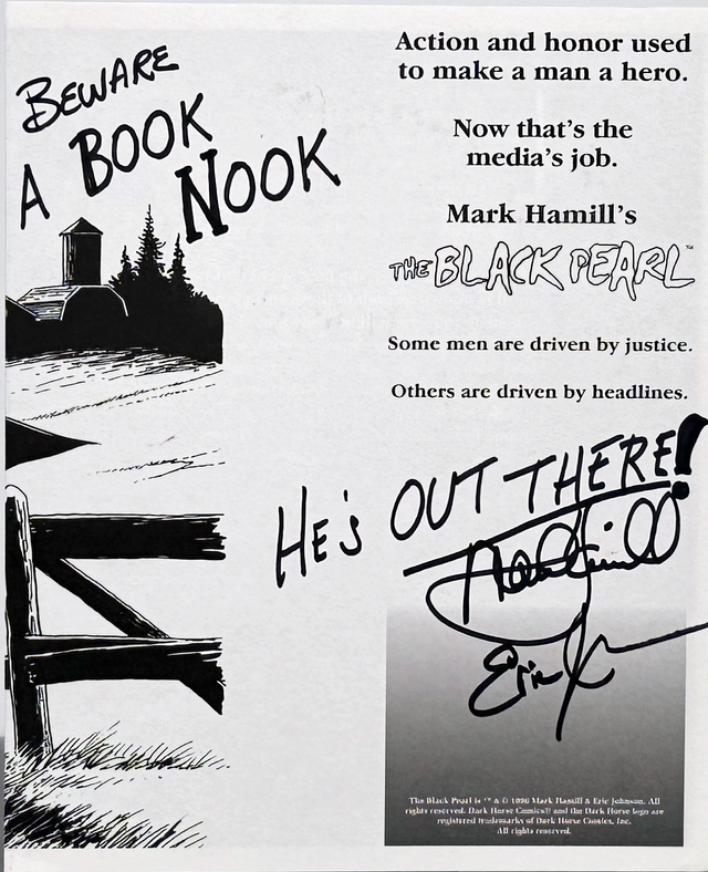 Mark Hamill Signed Black Pearl Comic Promo