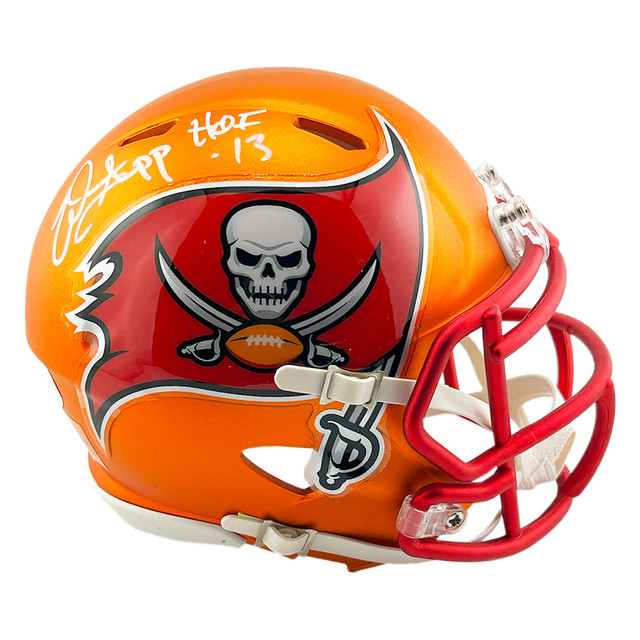 Mike Alstott Signed Tampa Bay Buccaneers Blaze Mini Football