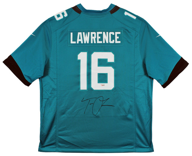 Jaguars Trevor Lawrence Authentic Signed Black Nike Game Jersey