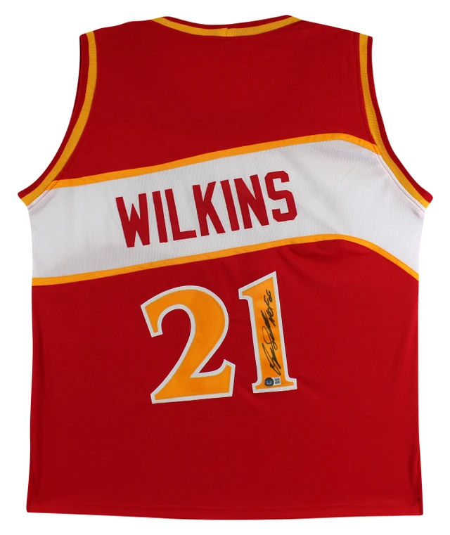 Dominique Wilkins HOF 06 Authentic Signed Black Pro Style Jersey