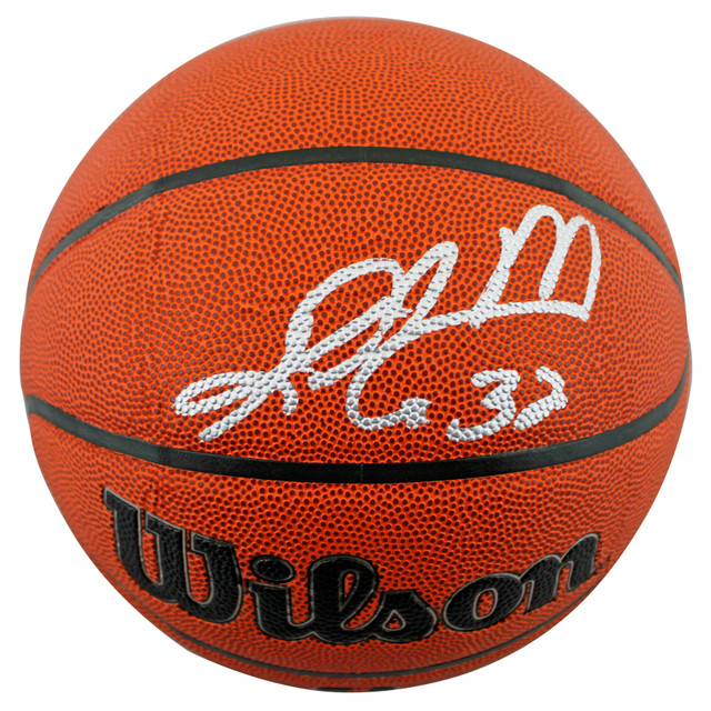 Jazz Karl Malone Authentic Signed Wilson Basketball Autographed