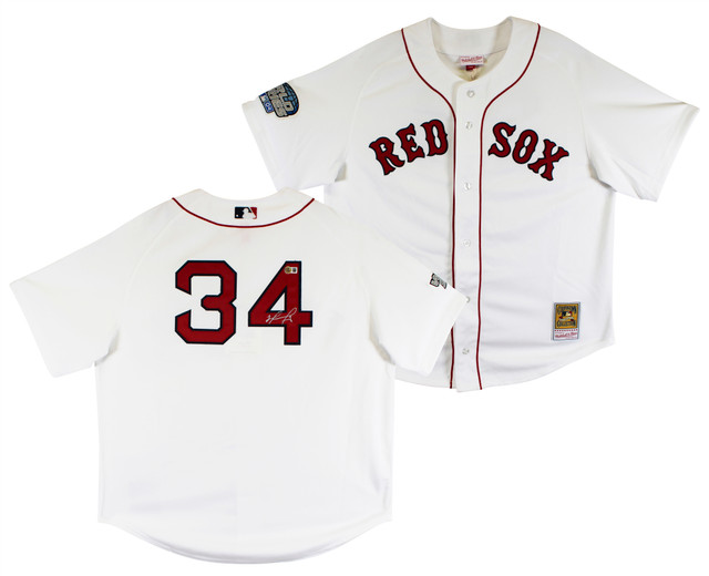 Red Sox David Ortiz Signed White Alternate Majestic Jersey BAS