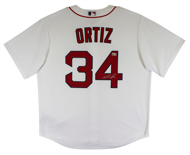 Red Sox David Ortiz Authentic Signed Oml Baseball Autographed BAS