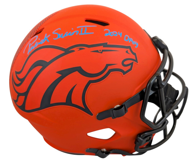 Broncos Patrick Surtain II "DPOY" Signed Rave F/S Speed Rep Helmet W/ Case BAS W Broncos Patrick Surtain II "DPOY" Signed Rave F/S Speed Rep Helmet W/ Case BAS W