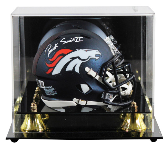 Broncos Patrick Surtain II Signed Speed Mini Helmet W/ Case BAS Witnessed Broncos Patrick Surtain II Signed Speed Mini Helmet W/ Case BAS Witnessed