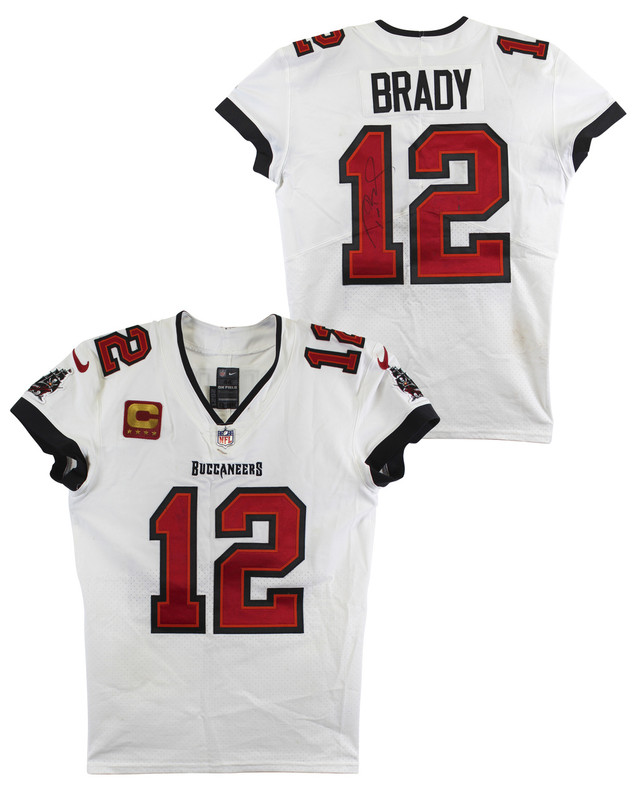 Buccaneers Tom Brady Authentic Signed Red Nike Framed Jersey