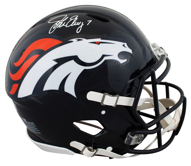Broncos John Elway Signed Authentic Full Size Speed Proline Helmet BAS Witnessed Broncos John Elway Signed Authentic Full Size Speed Proline Helmet BAS Witnessed