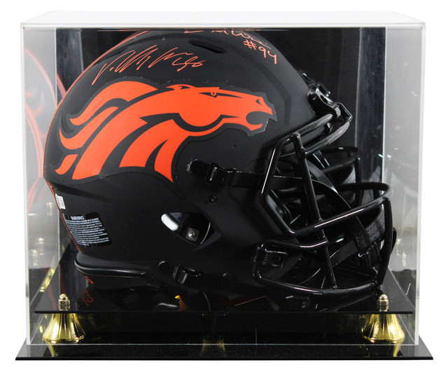 DeMarcus Ware & Von Miller Signed Eclipse F/S Speed Proline Helmet W/ Case BAS W DeMarcus Ware & Von Miller Signed Eclipse F/S Speed Proline Helmet W/ Case BAS W