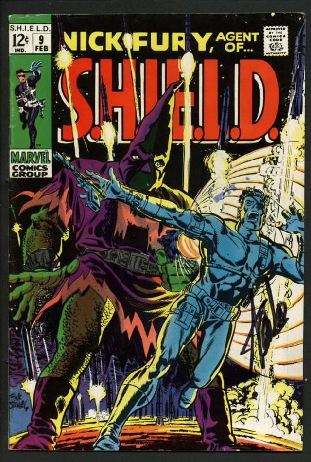 Stan Lee Signed Nick Fury Agent Of Shield #9 Comic Book Hate Monger PSA #W18697 Stan Lee Signed Nick Fury Agent Of Shield #9 Comic Book Hate Monger PSA #W18697