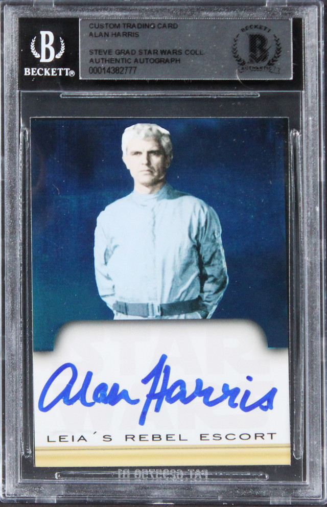 Alan Harris Star Wars Authentic Signed Custom Trading Card Auto 10