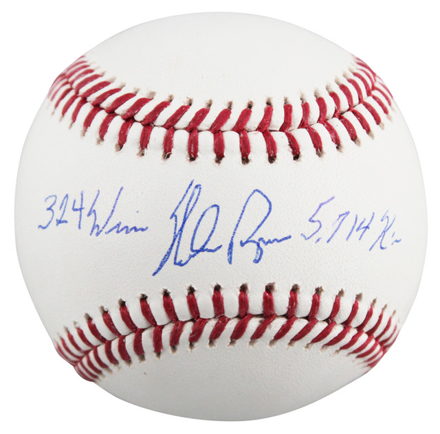 Rangers Nolan Ryan "5714 K's, 324 Wins" Authentic Signed Oml Baseball BAS Rangers Nolan Ryan "5714 K's, 324 Wins" Authentic Signed Oml Baseball BAS