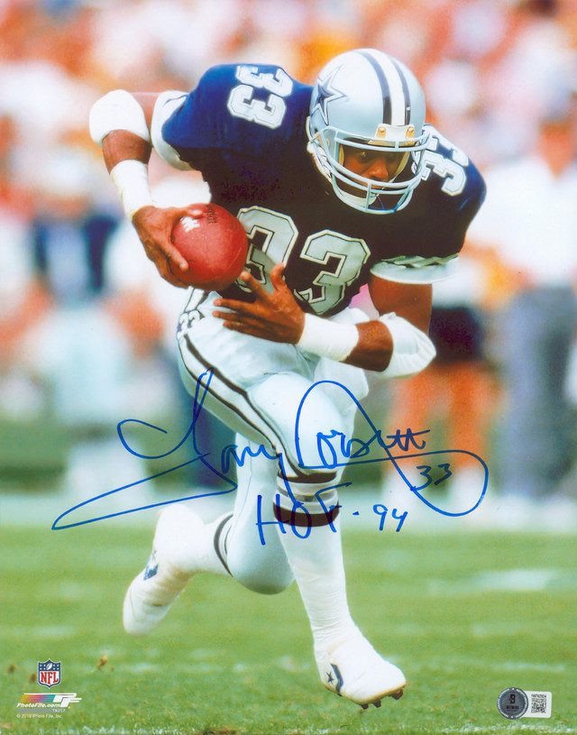 Tony Dorsett Signed Sports Illustrated HOF 94 Inscription 8/12