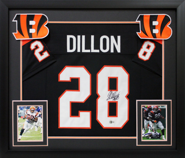 Ja'Marr Chase Authentic Signed Orange Pro Style Framed Jersey BAS