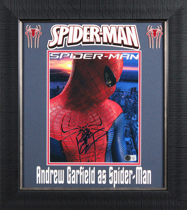 Andrew Garfield The Amazing Spider-Man Signed 8x10 Framed