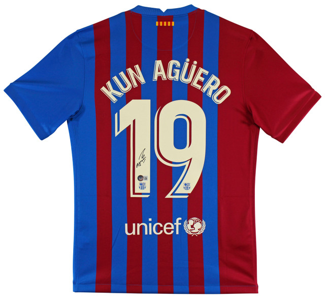 Barcelona Ansu Fati Authentic Signed Red & Blue Nike Jersey