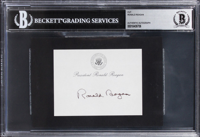 George H.W. Bush Authentic Signed 3.25x5 Vice Presidential Card