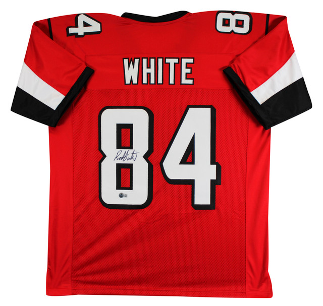 Julio Jones Authentic Signed Red Pro Style Jersey Autographed BAS
