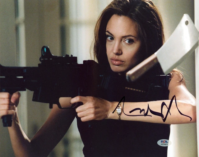 Angelina Jolie Mr. & Mrs. Smith Authentic Signed 16x20 Photo PSA