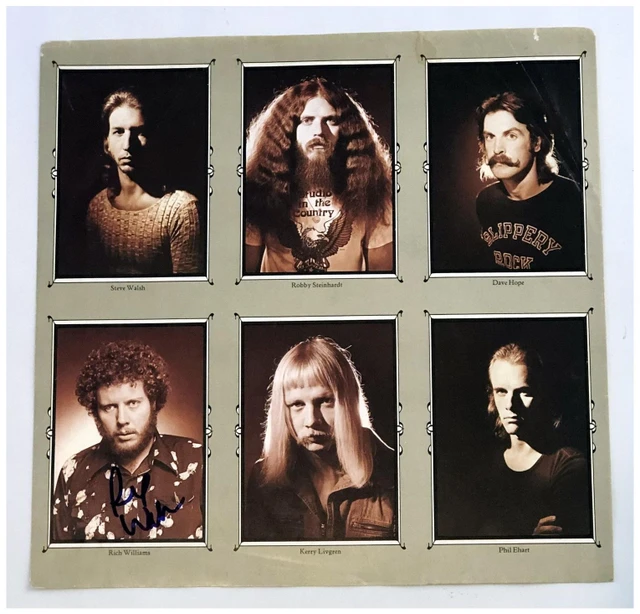 Kansas Richard Wiliams Signed Vinyl Album Lp Insert -