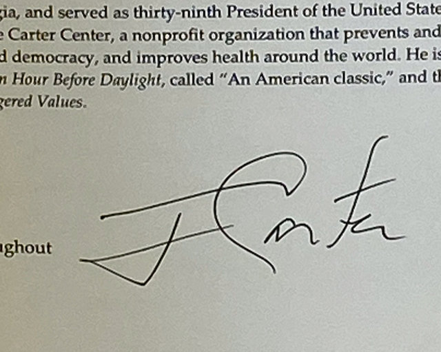 Jimmy Carter Beyond The White House Signed Proof Copy Jimmy Carter Beyond The White House Signed Proof Copy