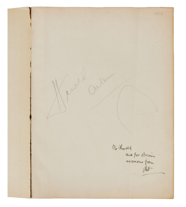 Harold Arlen Signed First Edition "Porgy and Bess" (Tony Bennett's Personal Library) Harold Arlen Signed First Edition "Porgy and Bess" (Tony Bennett's Personal Library)