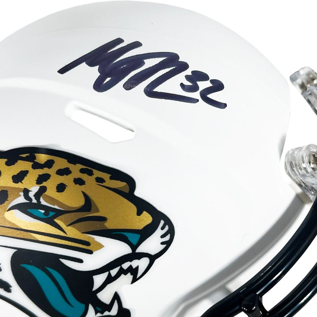 Jaguars Brian Thomas Jr. Signed On-Field Alt 2024 Speed Mini