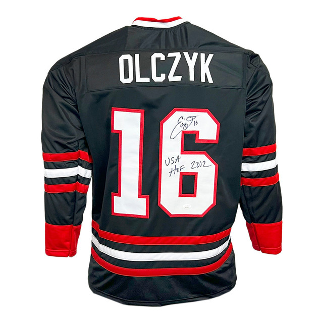 Jeremy Roenick Signed Chicago Black Hockey Jersey (JSA) -